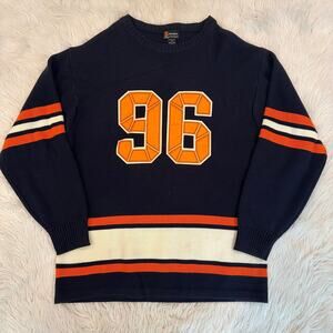 Budabean Vintage 90’s Men’s Jersey Sweater Athletic Chunky Crew Neck Pullover